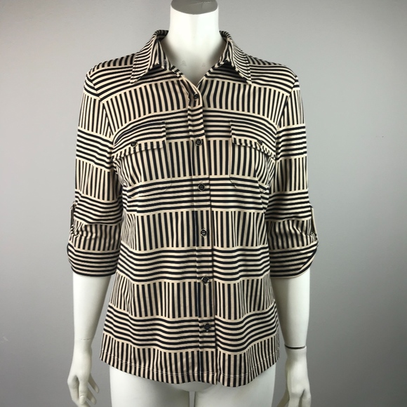 J. McLaughlin Tops - J. Mclaughlin Women's size M Striped Shirt